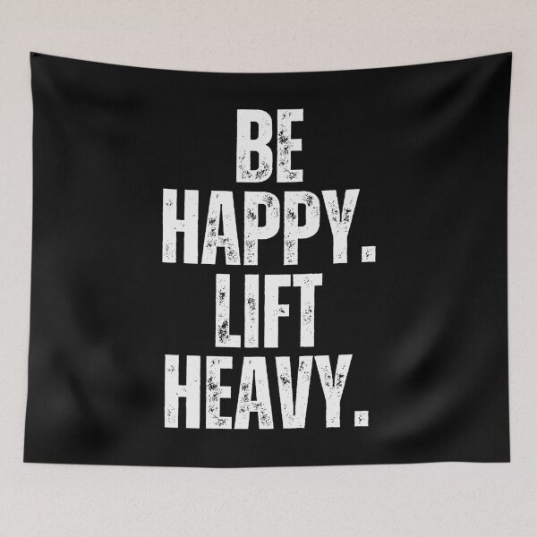 Item preview, Be happy lift heavy Man Weight lifter vintage gym workout designed and sold by snowry.