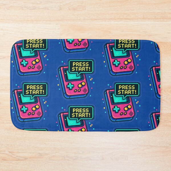 Item preview, Neon Pink Pixel Console – Press Start Retro Gaming Sticker designed and sold by KrintoryTees.