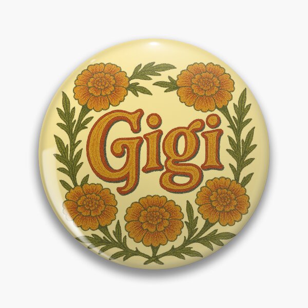Artikelvorschau, Gigi Marigolds Floral Oma Name Bright Garden inspiriertes Design entworfen und verkauft von FrictionMaxxing.