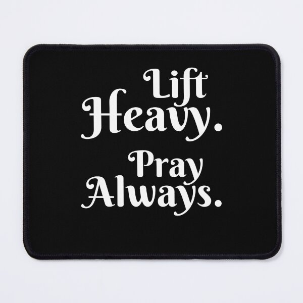 Item preview, Lift Heavy Pray Always Christian barbell training cute gym designed and sold by snowry.