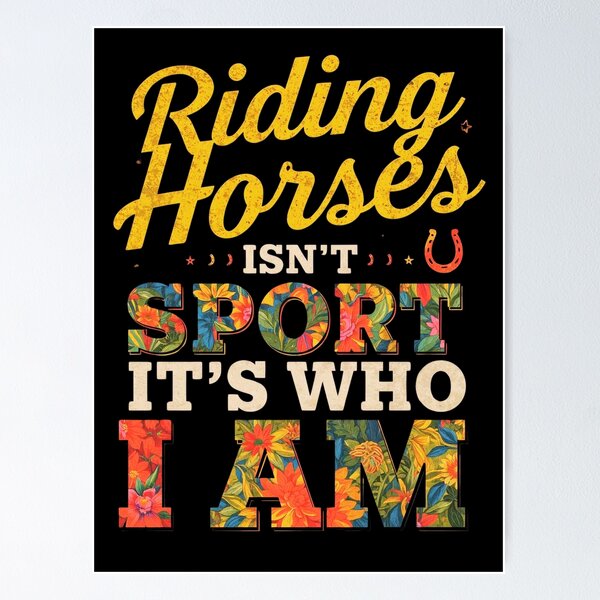 Item preview, Riding Horses Isn’t Sport, It’s Who I Am – Equestrian Identity Quote designed and sold by SnarkyTextStudiO.