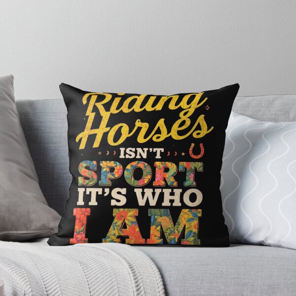 Item preview, Riding Horses Isn’t Sport, It’s Who I Am – Equestrian Identity Quote designed and sold by SnarkyTextStudiO.