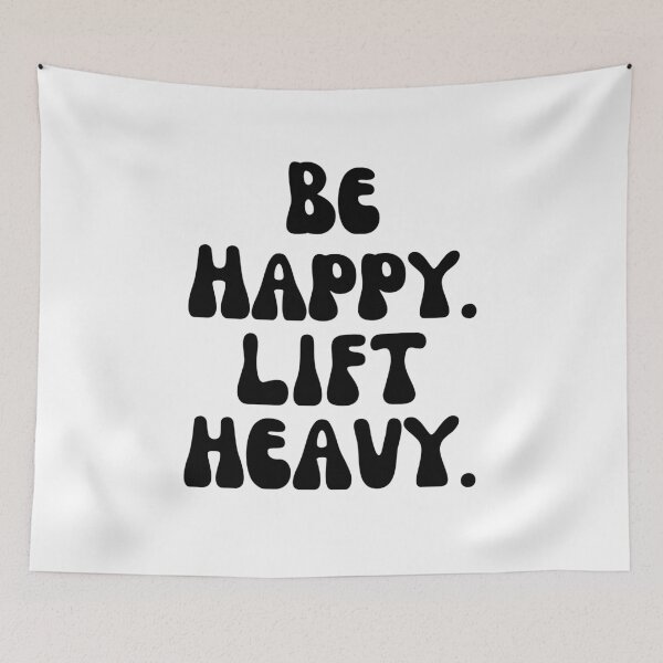 Item preview, Be happy lift heavy Weight lifter groovy gym workout designed and sold by snowry.