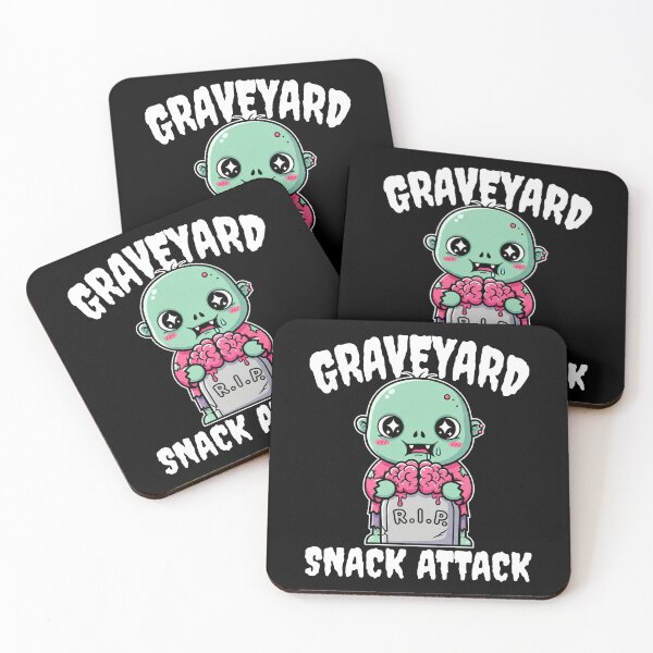 Item preview, GRAVEYARD SNACK ATTACK - ZOMBIE HALLOWEEN designed and sold by KEF Custom.