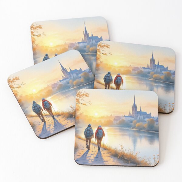 Item preview, Banks of the Loire, sunset on the Way of Saint James designed and sold by jefboutique6150.