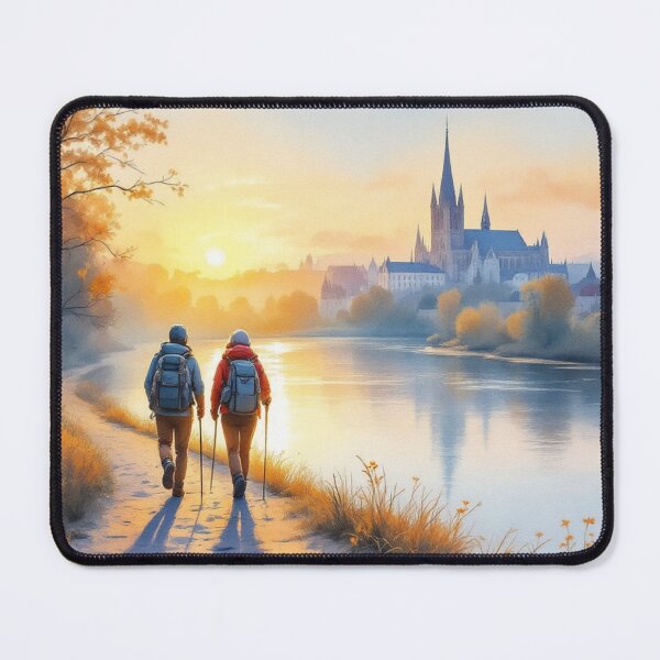 Item preview, Banks of the Loire, sunset on the Way of Saint James designed and sold by jefboutique6150.
