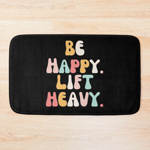 Item preview, Be happy lift heavy Women Weightlifter cute colors gym designed and sold by snowry.
