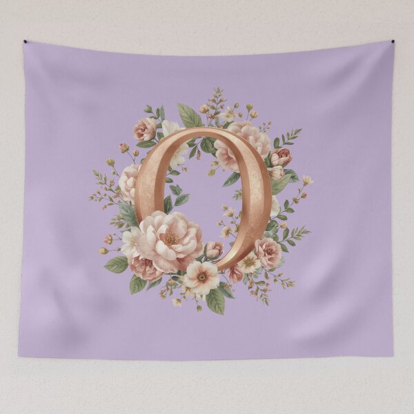 Item preview, Floral Monogram Letter O Wall Art – Elegant Gold Initial O with Roses & Peonies | Personalized Wedding Gift, Nursery Decor, Feminine Botanical Initial O Print designed and sold by AmenAlways.