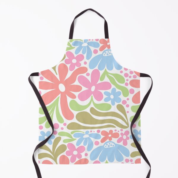 Item preview, Matisse-Inspired Daisies – Reddish Pink Blue Vector Art designed and sold by EmeraldeaArt.