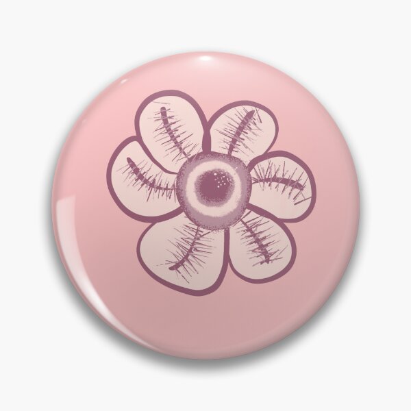 Item preview, Hand drawn pink mauve flowers and leaves designed and sold by BritishDelights.