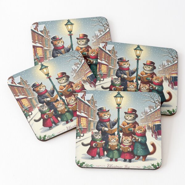 Item preview, Christmas with the victorian Cat family designed and sold by Vintage Designs +.