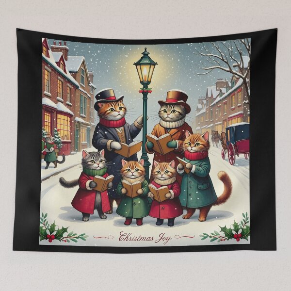 Item preview, Christmas with the victorian Cat family designed and sold by Vintage Designs +.