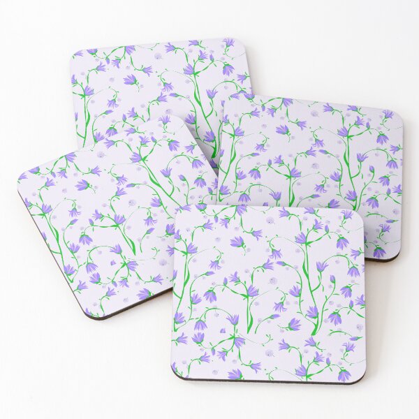 Item preview, Purple buds pattern on light background  designed and sold by Chirayu1111.