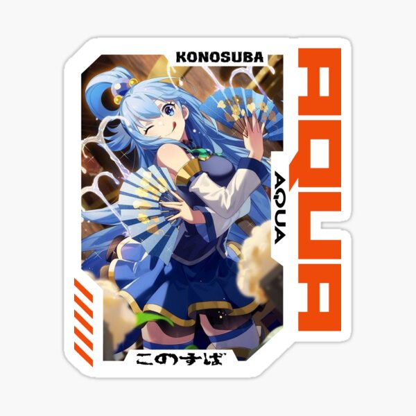 Konosuba Aqua 24 Stickers for Sale | Redbubble