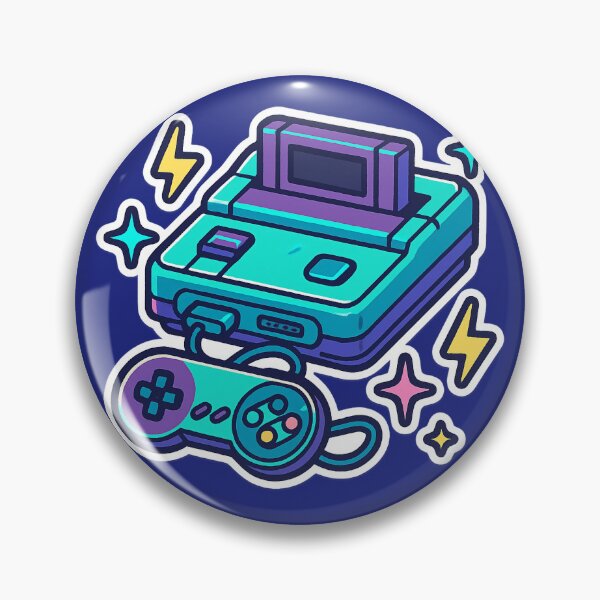 Item preview, Retro Cartridge Console – 90s Classic Gaming Pixel Sticker designed and sold by KrintoryTees.
