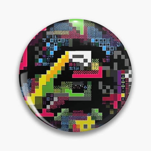 Item preview, Neon Pixel Maze – Retro Abstract Pattern designed and sold by HausKatz.