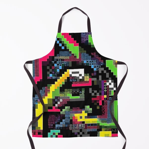 Item preview, Neon Pixel Maze – Retro Abstract Pattern designed and sold by HausKatz.