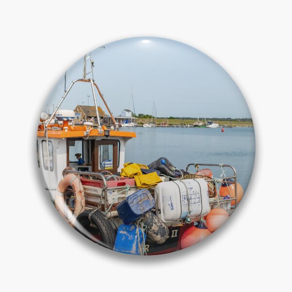 Item preview, Fishing boat moored in Wells-Next-The-Sea harbour, North Norfolk coast designed and sold by yackers1.