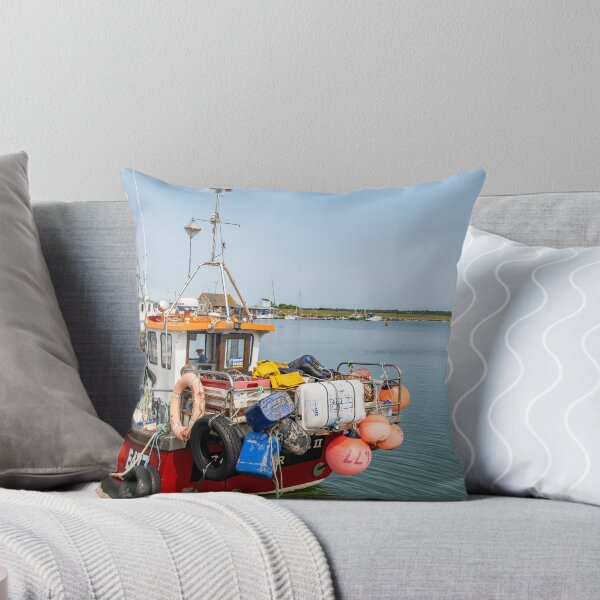 Item preview, Fishing boat moored in Wells-Next-The-Sea harbour, North Norfolk coast designed and sold by yackers1.