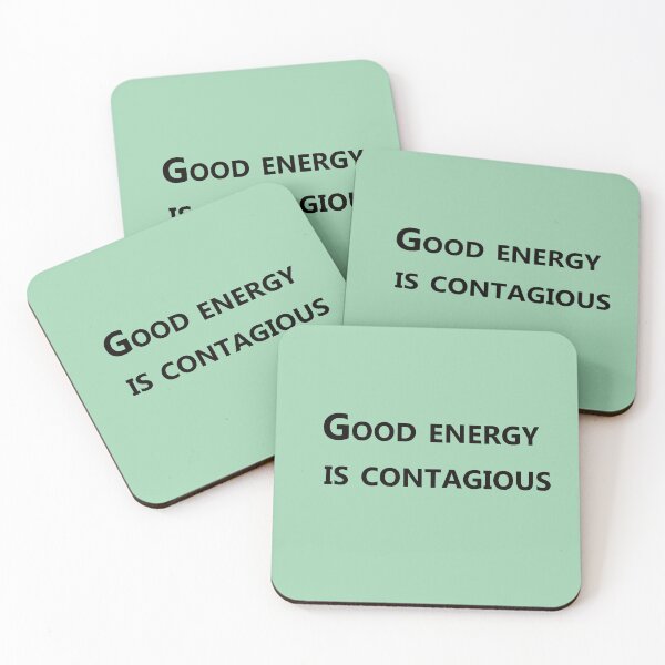 Item preview, Good Energy Is Contagious – Positive Vibes Quote Design designed and sold by ArtNestVerse.