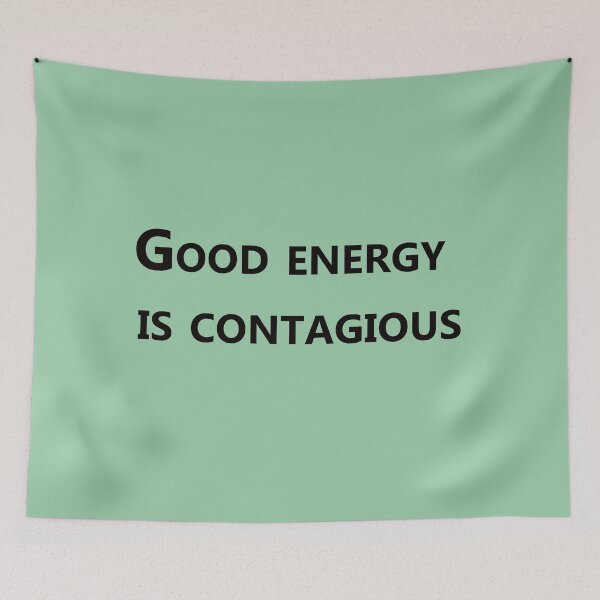 Item preview, Good Energy Is Contagious – Positive Vibes Quote Design designed and sold by ArtNestVerse.
