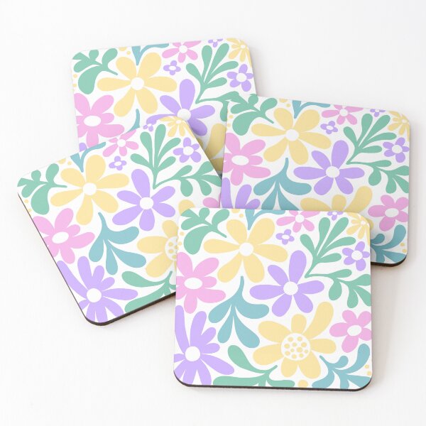 Item preview, Matisse-Inspired Daisies – Purple Pink Yellow designed and sold by EmeraldeaArt.
