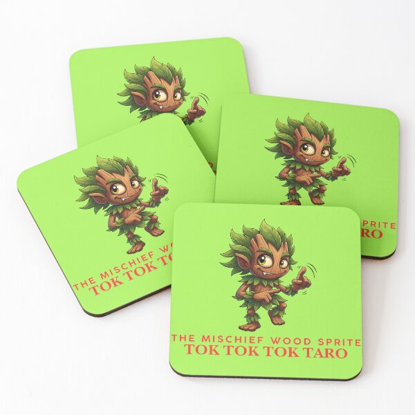 Item preview, Tok Tok Tok Taro – Playful Wood Sprite Tapping Fingers designed and sold by Nuvra Clothing.