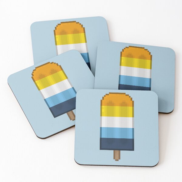 Item preview, Pixelart AroAce Pride Icepop designed and sold by Lilac-Cat.