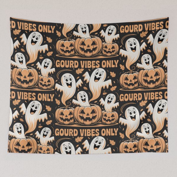 Item preview, Friendly Ghosts and Jack-O’-Lantern Cheer designed and sold by SplashTastic.