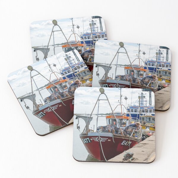 Item preview, Fishing boat moored in Wells-Next-The-Sea on the Norfolk Coast designed and sold by yackers1.