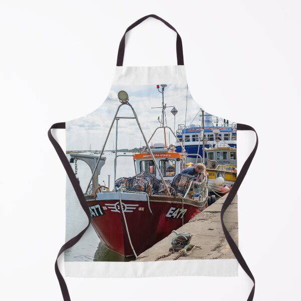 Item preview, Fishing boat moored in Wells-Next-The-Sea on the Norfolk Coast designed and sold by yackers1.
