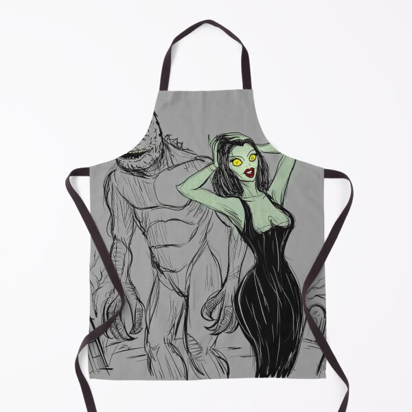 Item preview, The creature from the black lagoon and his bride illustration designed and sold by Vintage Designs +.