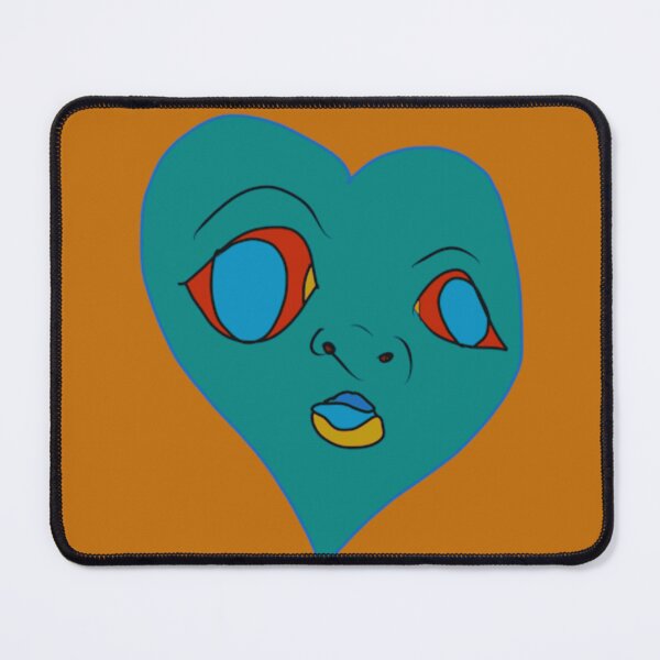 Item preview, Abstract Blue Heart Face designed and sold by rynessazorsyth.