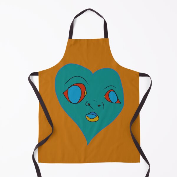 Item preview, Abstract Blue Heart Face designed and sold by rynessazorsyth.