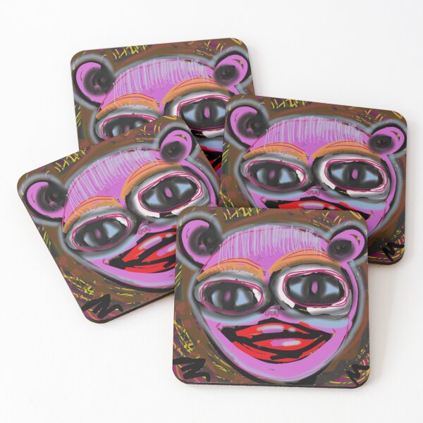 Item preview, Psychedelic Purple Bear Face designed and sold by rynessazorsyth.
