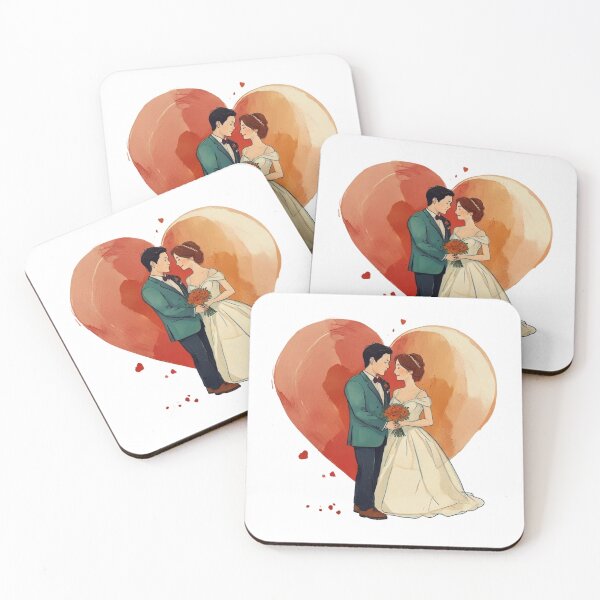 Item preview, Wedding Couple Heart designed and sold by Digiheart.