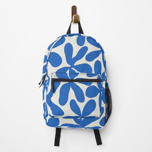 Item preview, Retro Matisse-Inspired Daisies – Blue and White designed and sold by EmeraldeaArt.