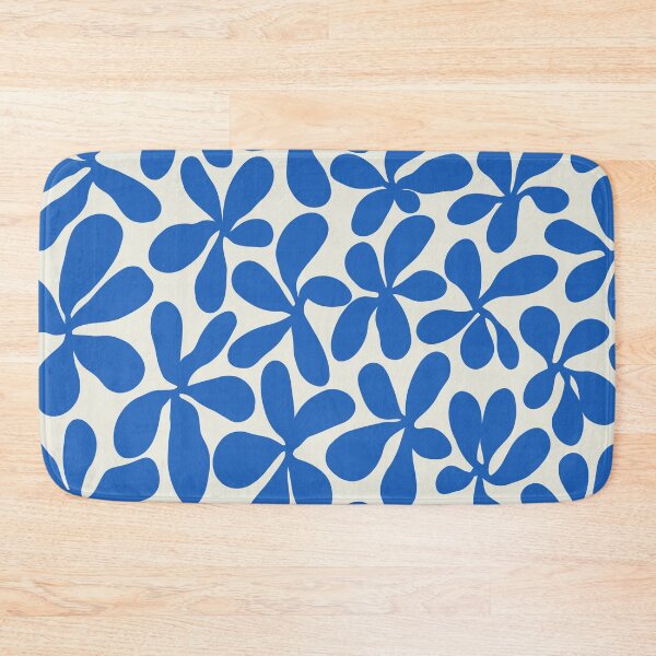 Item preview, Retro Matisse-Inspired Daisies – Blue and White designed and sold by EmeraldeaArt.