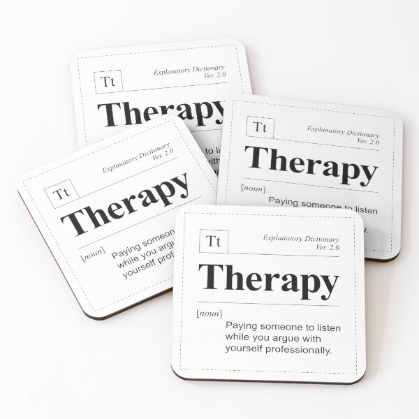 Item preview, Therapy - Word of a Day designed and sold by oops-I-drew-again.
