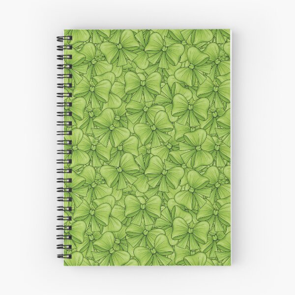 Item preview, Rich pattern of green bows designed and sold by Cherevan.