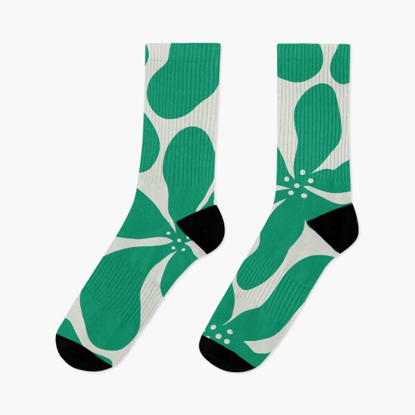 Item preview, Retro Matisse-Inspired Daisies – Pastel Green designed and sold by EmeraldeaArt.