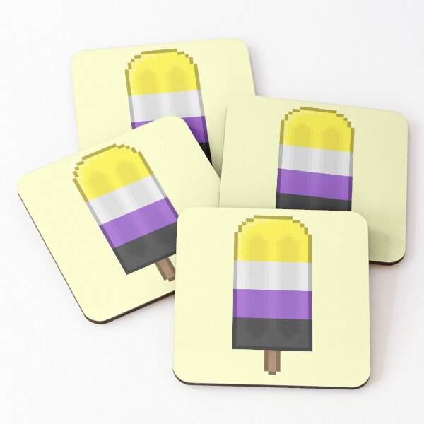 Item preview, Pixelart Enby Pride Icepop designed and sold by Lilac-Cat.