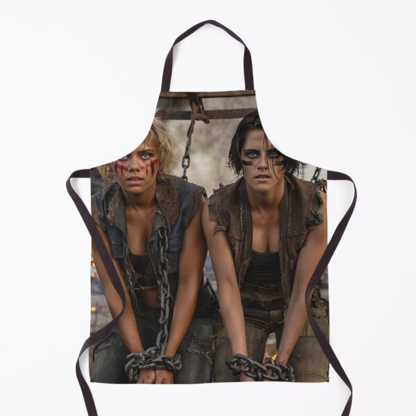Item preview, Two captive fantasy post apocalyptic warrior women illustration designed and sold by Vintage Designs +.