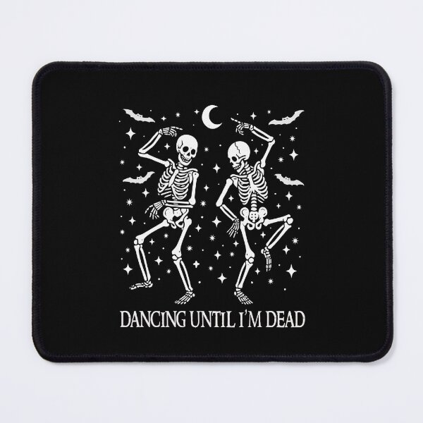 Item preview, Dancing Until I’m Dead Funny Halloween Skeletons Goth Matching Couple  designed and sold by Bad Kitty Designz.