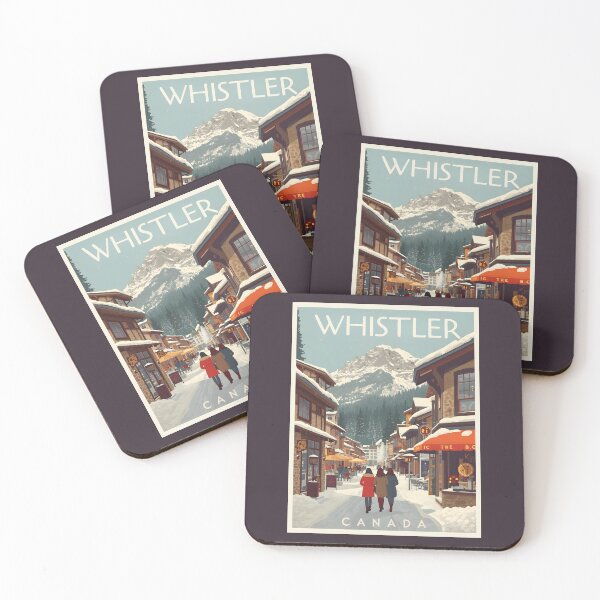 Item preview, A Vintage Illustration of Whistler - Canada designed and sold by GoodOldVintage.