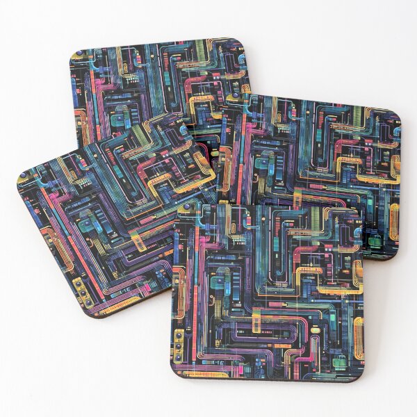 Item preview, Retro Circuit Board Pattern - Gaming Aesthetic designed and sold by HausKatz.
