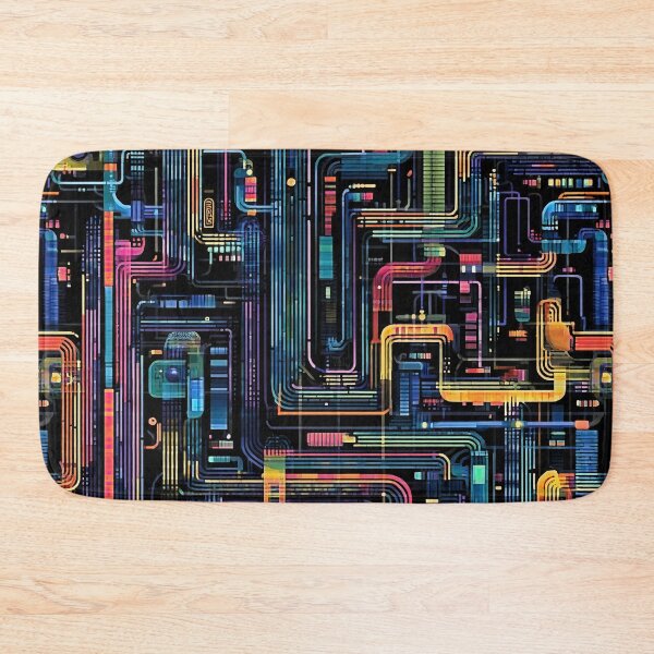 Item preview, Retro Circuit Board Pattern - Gaming Aesthetic designed and sold by HausKatz.