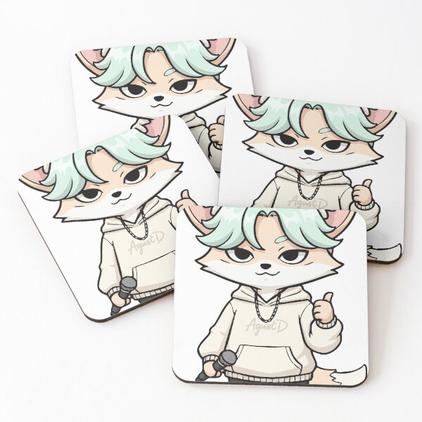 Item preview, K-Pop Fox Rapper | Agust D Inspired Cute Chibi Design designed and sold by krisssuarez.