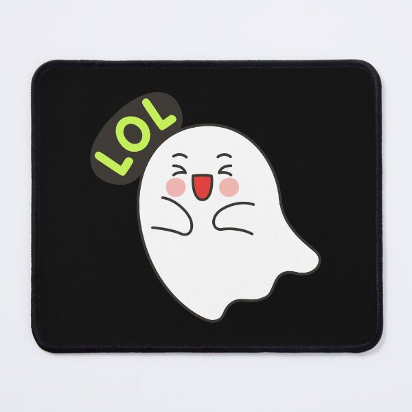 Item preview, Cute Ghost Sticker with LOL Text Expression designed and sold by BibleProject.