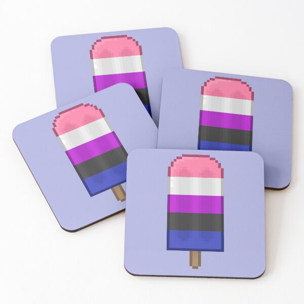 Item preview, Pixelart Genderfluid Pride Laptop designed and sold by Lilac-Cat.